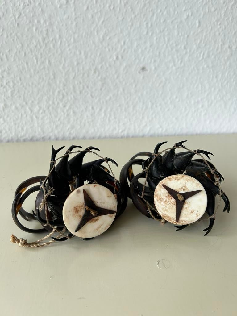 Zeldzaam oud paar Oorhangers, Santa Cruz, Solomon Islands, Ophalen of Verzenden