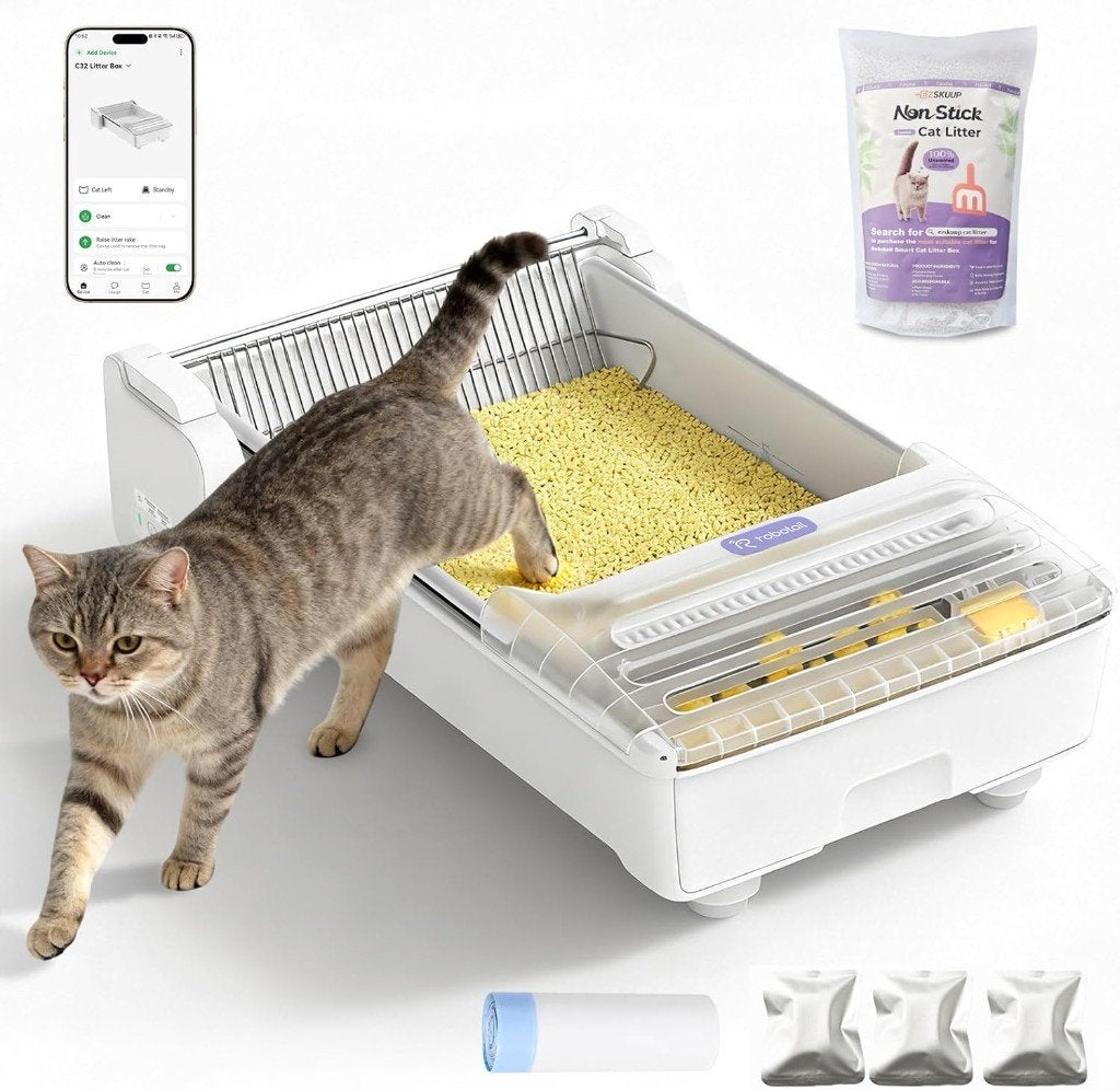 Zelfreinigende kattenbak,, Dieren en Toebehoren, Ophalen, Zelfreinigend, Zo goed als nieuw, Open