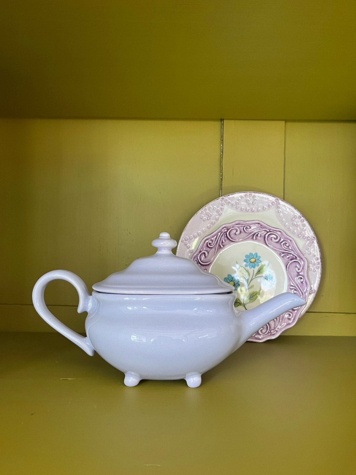 Nieuwe RICE lila theepot., Ophalen of Verzenden, Zo goed als nieuw, Overige stijlen, Overige typen