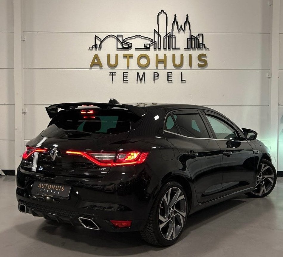 Renault Mégane 1.6 TCe GT Airco Cruise Climate Stoelverw He, Gebruikt, 4 cilinders, 1650 kg, Zwart
