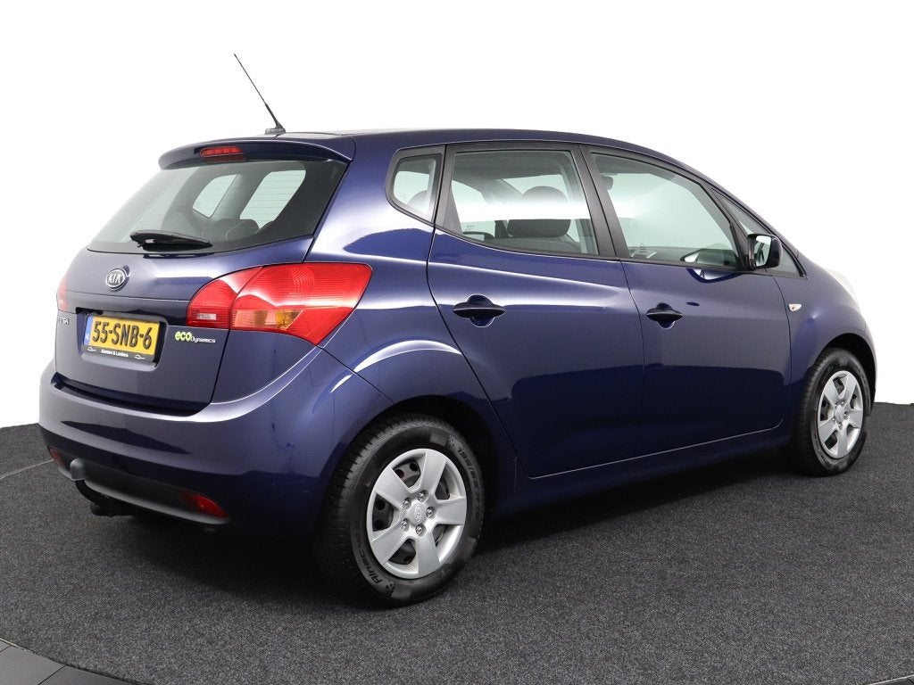 Kia Venga 1.4 CVVT Seven * Navi * Trekhaak * Cruise Control, Auto's, Euro 5, Stof, Gebruikt, Zwart