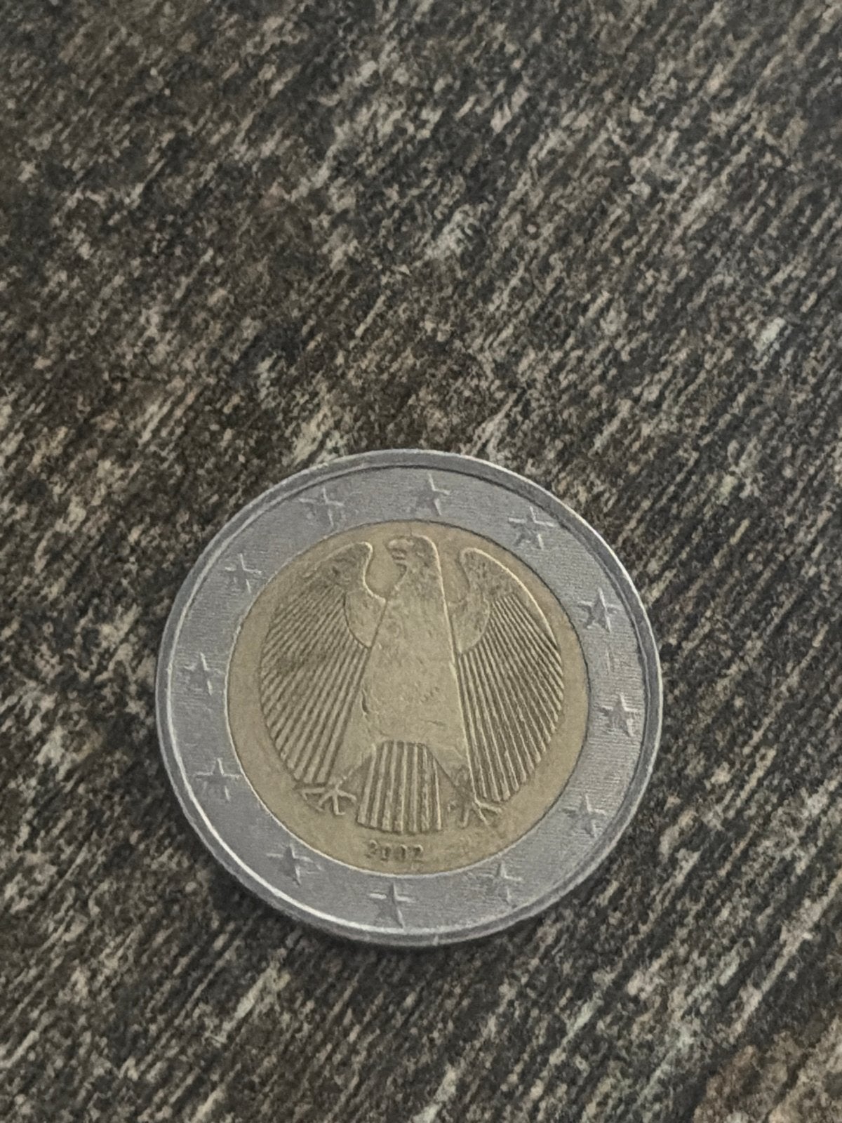 2 Euro munt Duitsland 2002 met adelaar, Ophalen, Duitsland, Losse munt, 2 euro