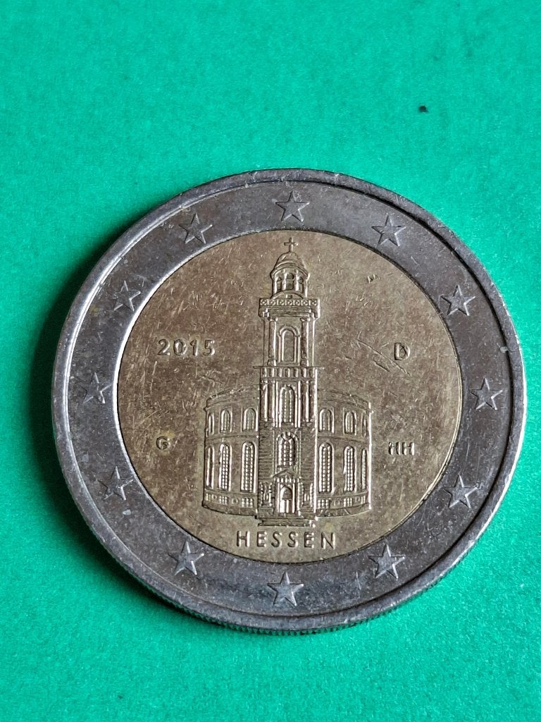 2015 G Duitsland 2 euro Hessen, Verzenden, Duitsland, 2 euro, Losse munt