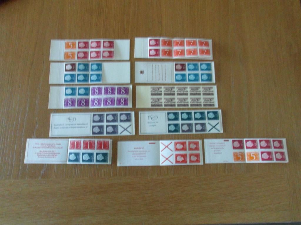 Postzegelboekjes 1 t/m 10 Postfris, Ophalen of Verzenden, Na 1940, Postfris