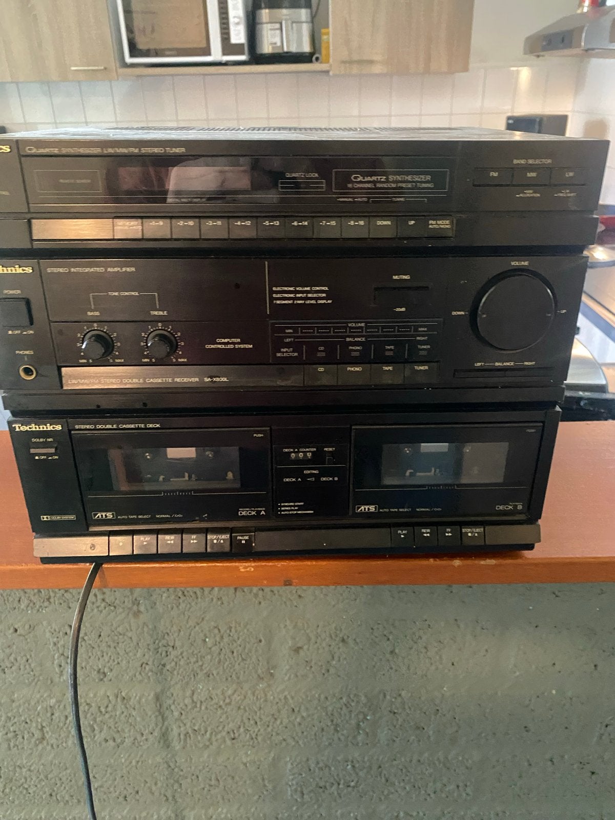 Technics Stereo Set (Werking onbekend), Gebruikt, Cassettedeck, Losse componenten, Ophalen