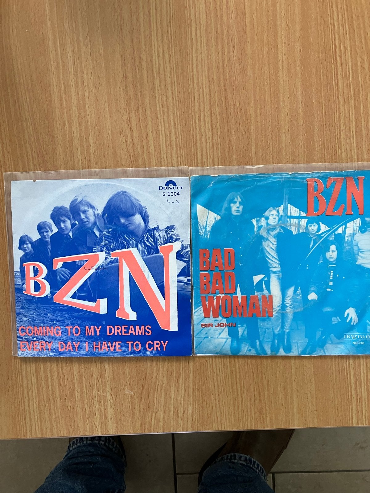 BZN - Coming to My Dreams / Bad Bad Woman (2x 7 inch vinyl), Cd's en Dvd's, Gebruikt, Originele persing, 7 inch, Ophalen of Verzenden