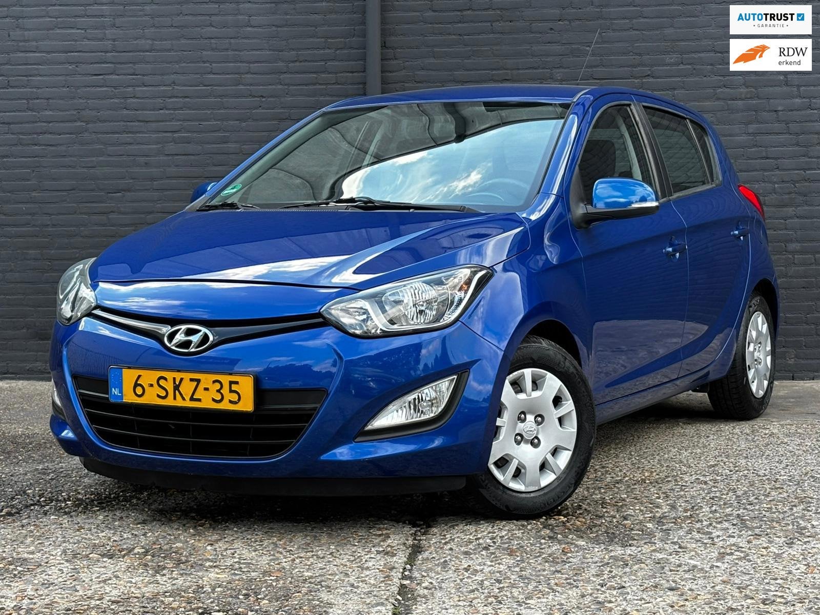 Hyundai I20 1.2i First Edition TREKHAAK|151899KM|AIRCO|ELEK, Auto's, Hyundai, Euro 5, Gebruikt, 4 cilinders, Blauw