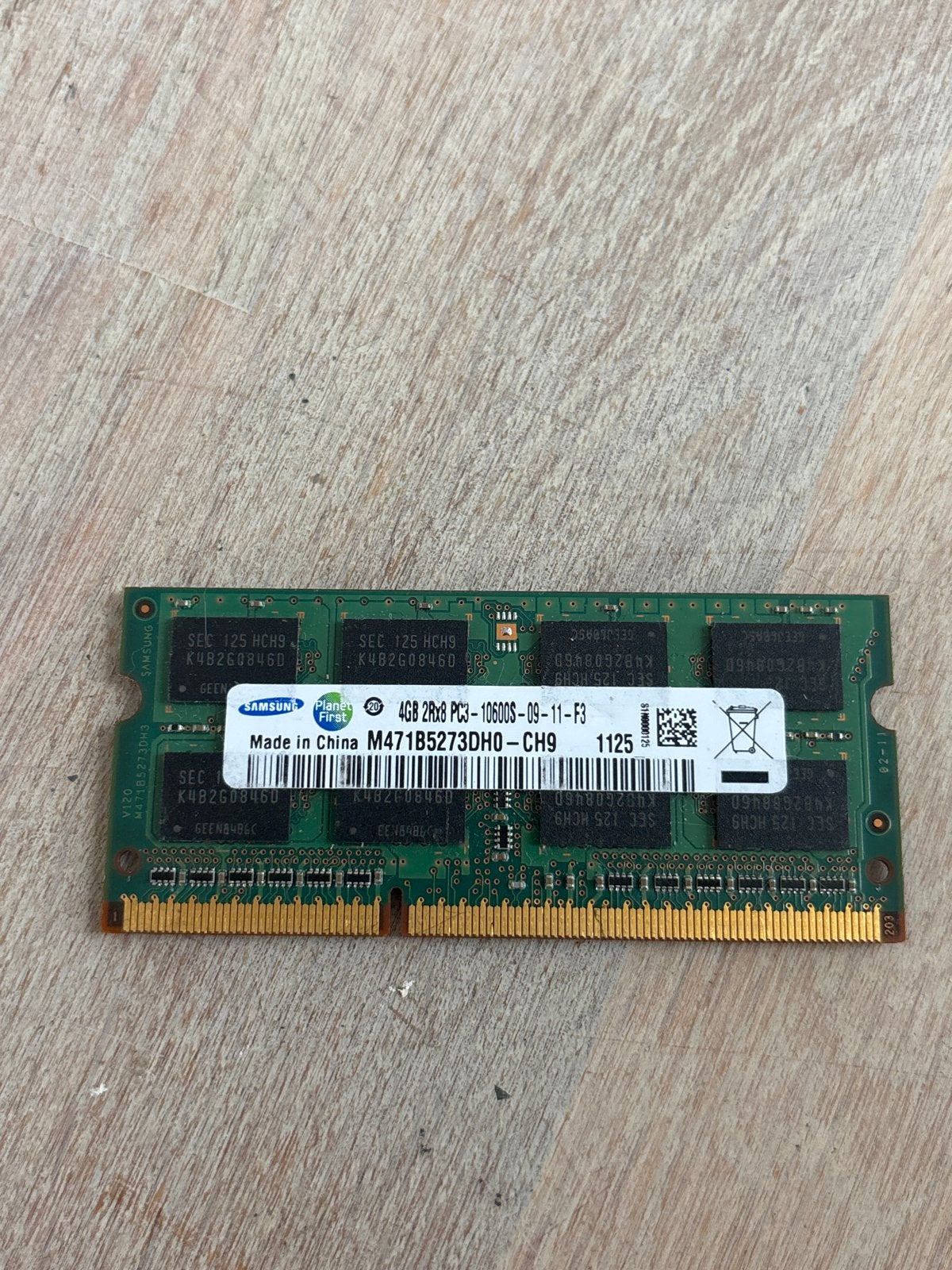 Samsung 4GB DDR3, Computers en Software, RAM geheugen, Gebruikt, 1333 MHz, DDR3, Ophalen of Verzenden