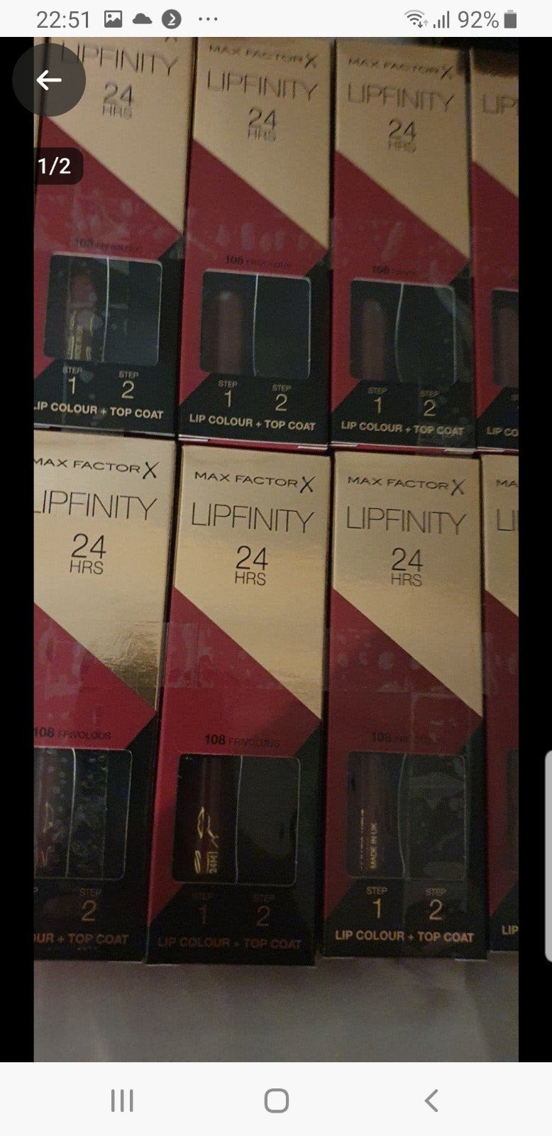 10 stuks maxfactor lipfinity zonder topcoat nr 108, Verzenden, Nieuw, Overige kleuren, Lippen