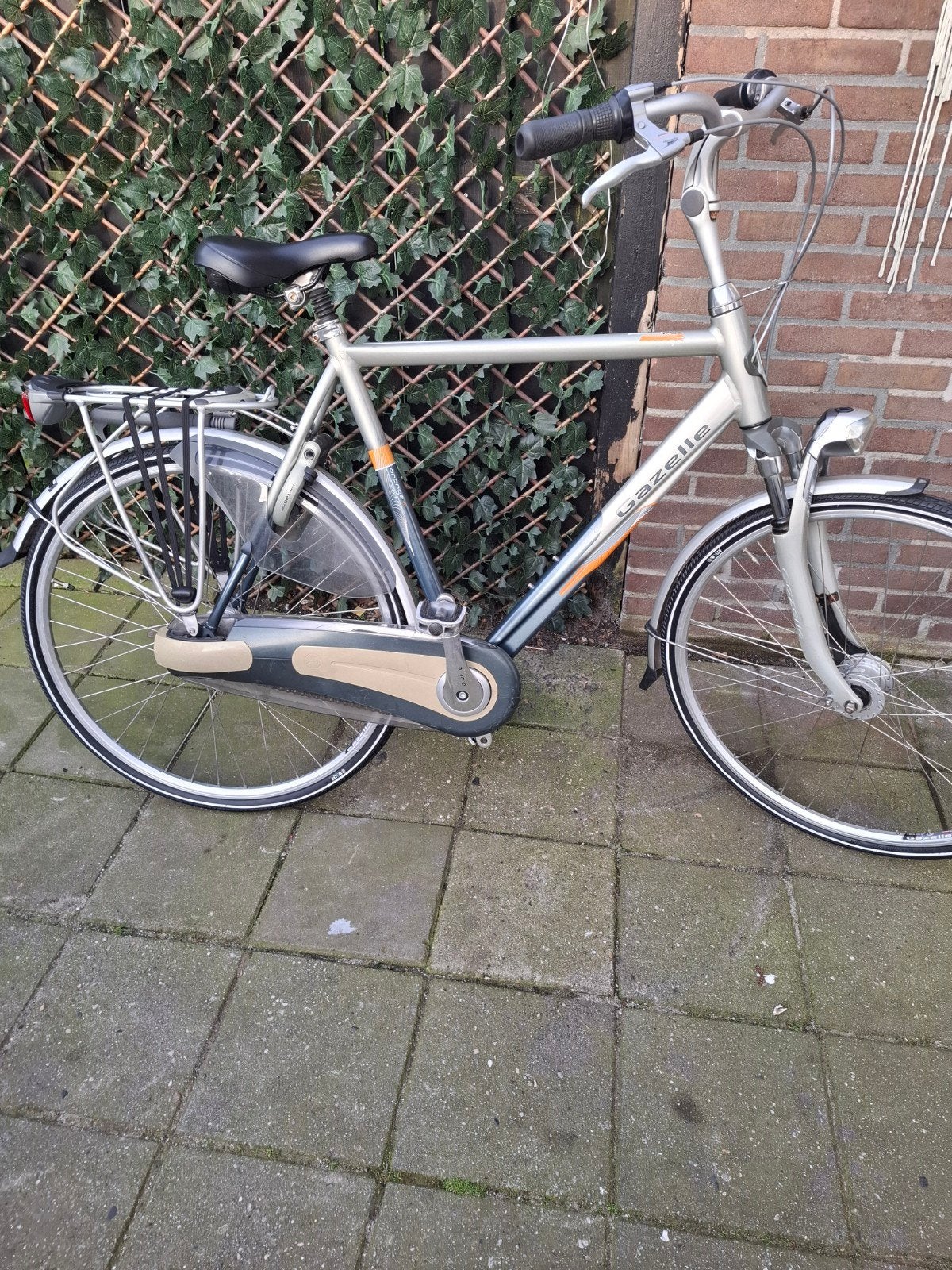 Gazelle Orange 28inch 61cm, Fietsen en Brommers, Fietsen | Heren | Herenfietsen, Ophalen, Versnellingen, Zo goed als nieuw, 61 tot 65 cm