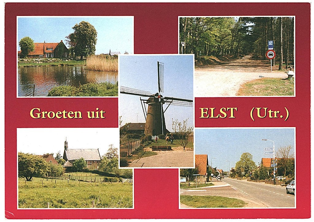 804316	Elst	80+ Utr	_Gelopen met mooie zegel	Bouwkunst