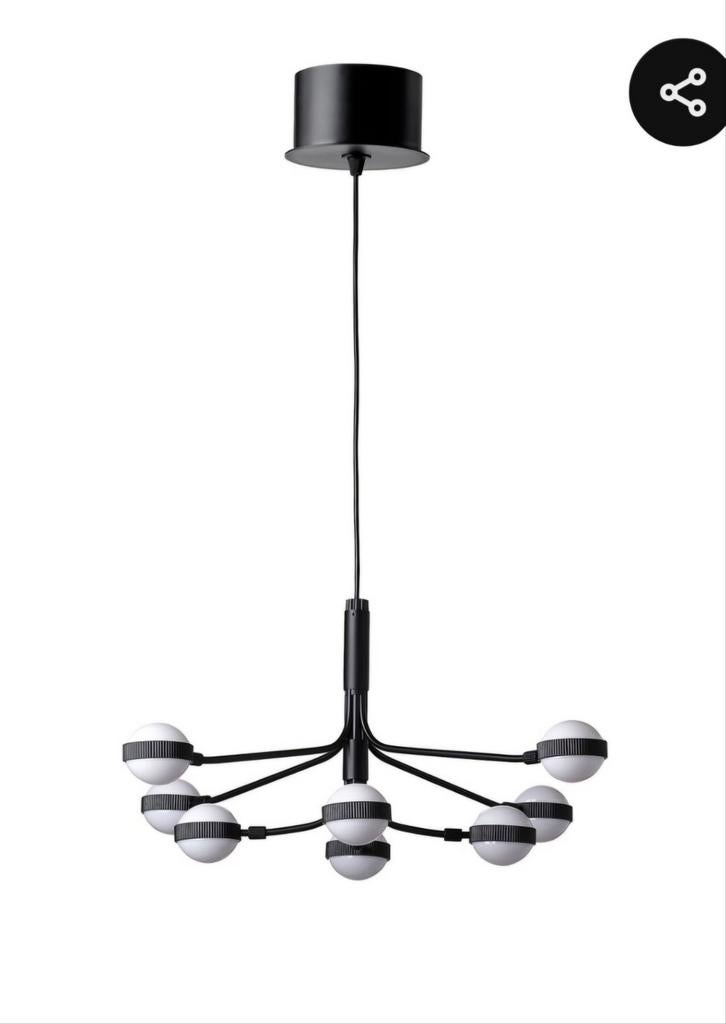 Ikea STORSLINGA LED-kroonluchter, z.g.a.n., Huis en Inrichting, Ophalen, Zo goed als nieuw, Metaal, Modern, Scandinavisch