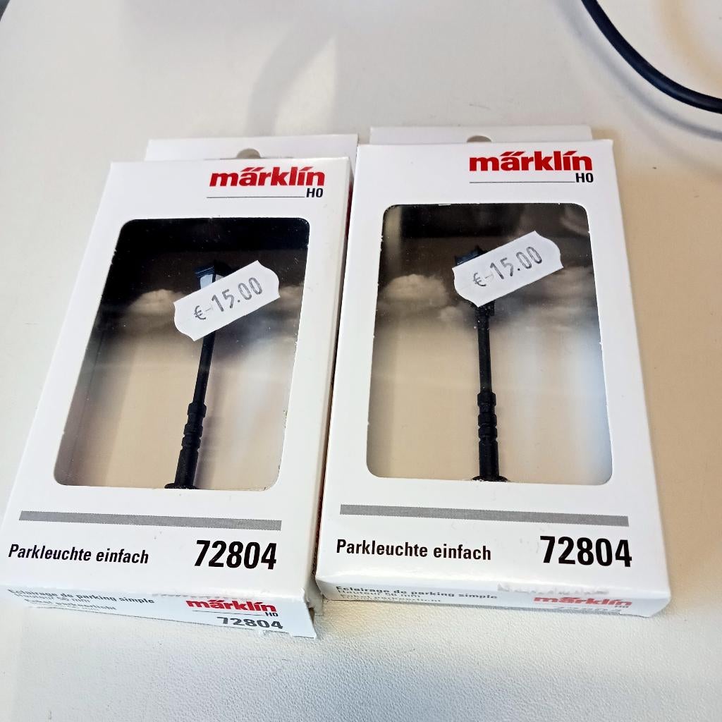 Marklin Enkel parklantaarn 72804  2 stuks, Hobby en Vrije tijd, Modeltreinen | H0, Wisselstroom, Overige typen, Nieuw, Ophalen of Verzenden