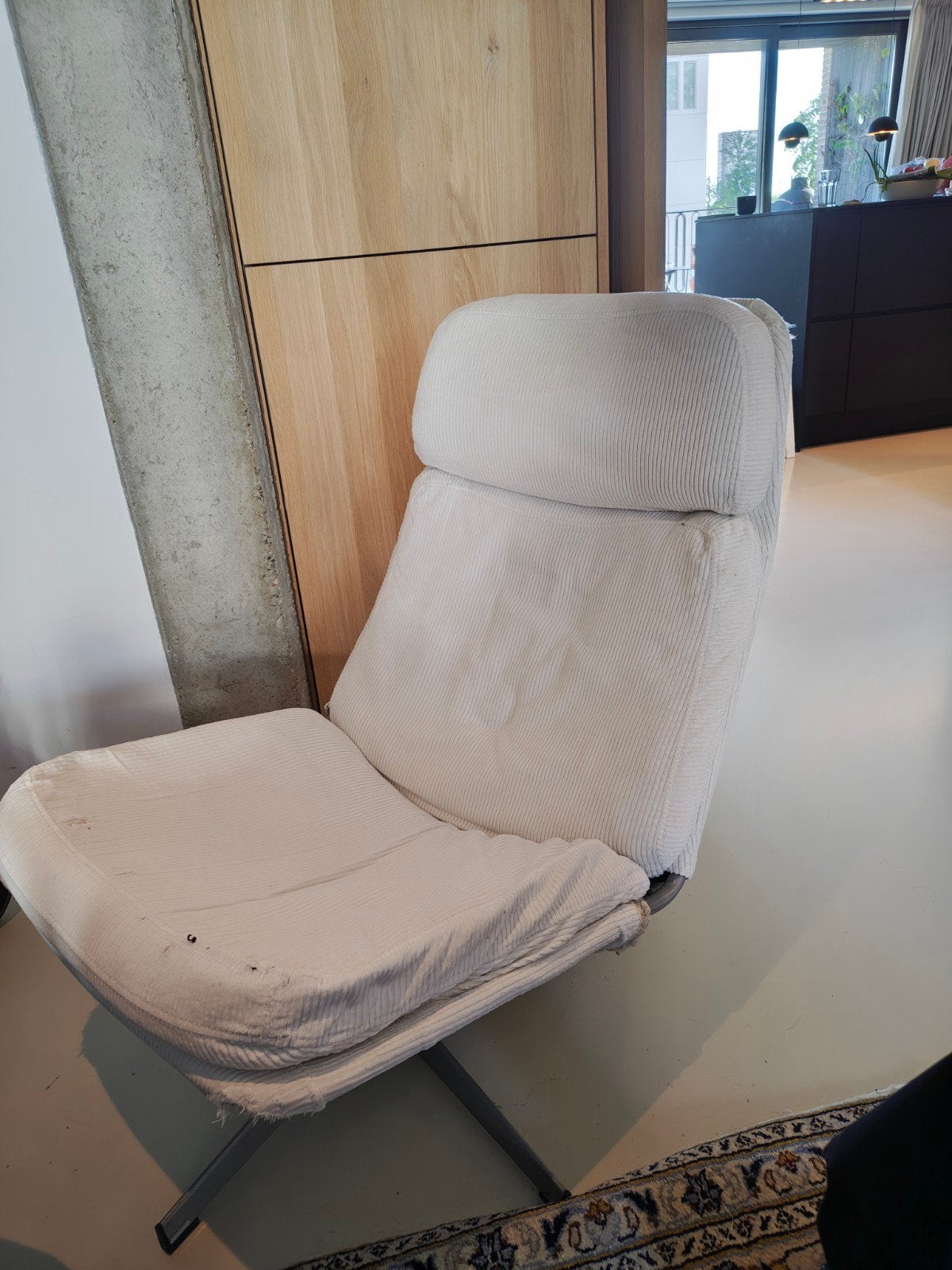 IKEA Lunna fauteuil - Gebruikt, Ophalen, Gebruikt, Wit, Metaal
