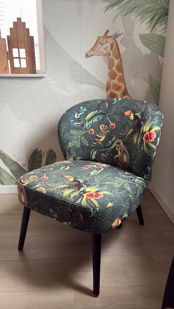 Jungle fauteuil, Huis en Inrichting, Stoelen, Ophalen, Gebruikt, Overige kleuren, Jungle