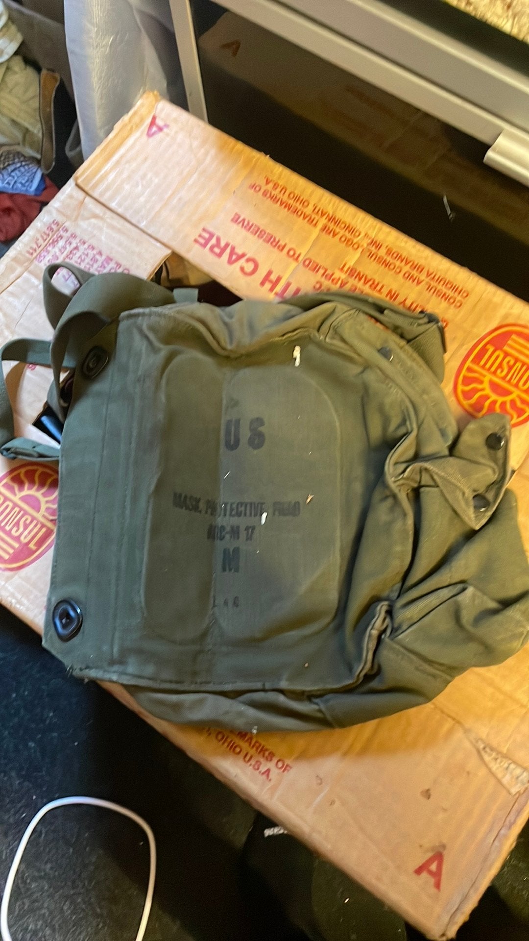 Tas voor gasmasker, Verzamelen, Ophalen of Verzenden, Landmacht, Nederland, Overige typen