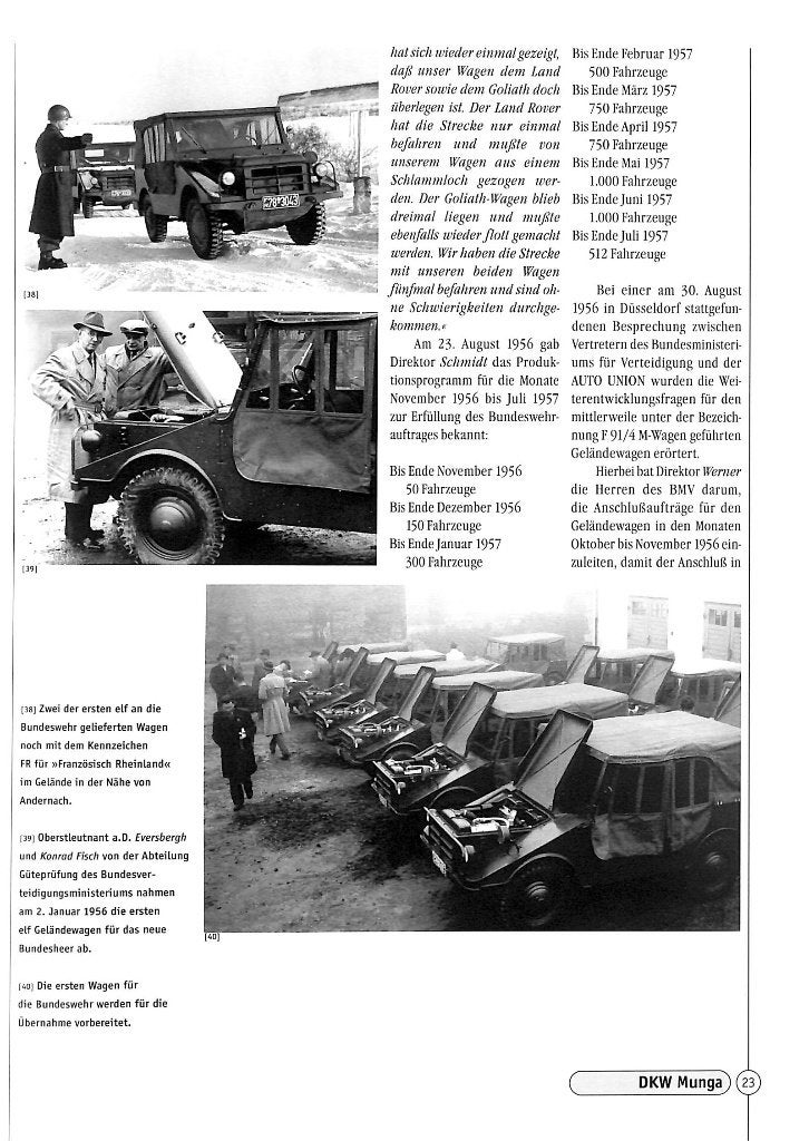 DKW Munga Geländewagen, 1956-1968, Algemeen, Verzenden, Nieuw, Jörg Sprengelmeyer