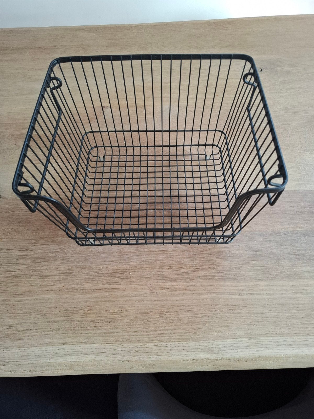 Zwarte Draadmand Stapelbaar - Keuken/Opbergmand, Ophalen, Mand, Zo goed als nieuw, Metaal