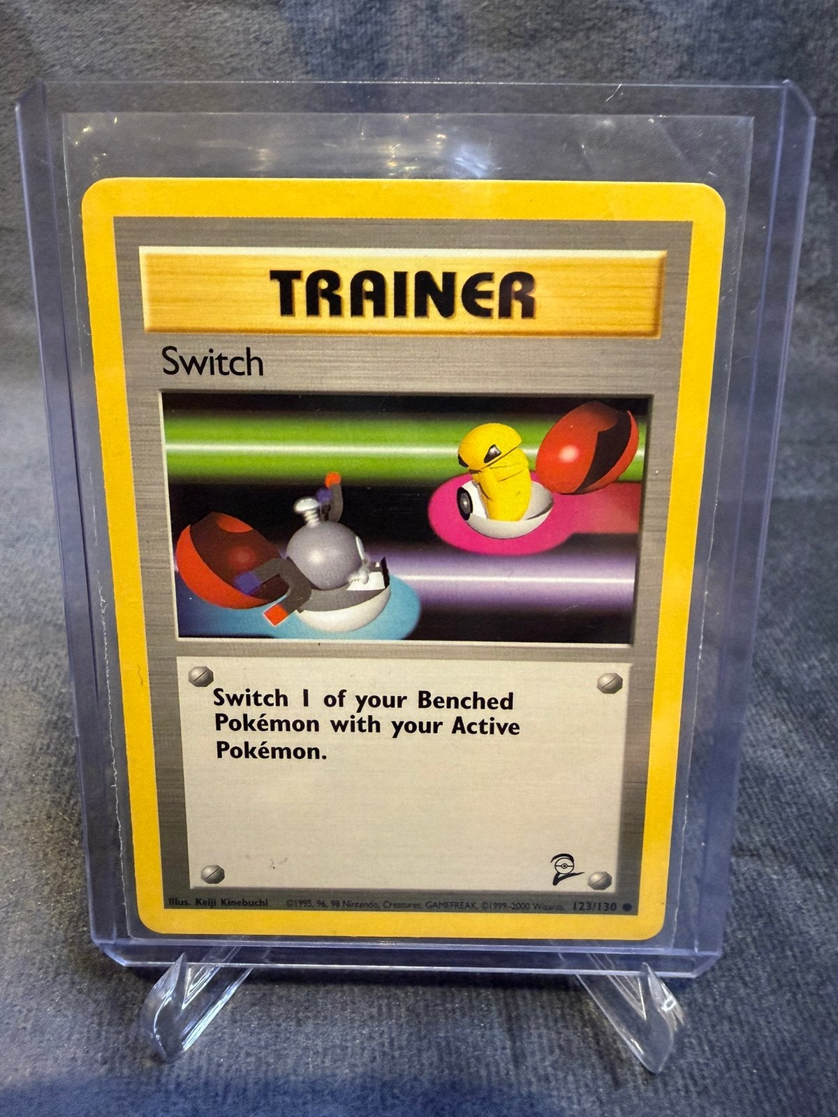 Pokémon Switch 123/130 – Base Set 2 – Vintage – NM, Hobby en Vrije tijd, Verzenden, Zo goed als nieuw
