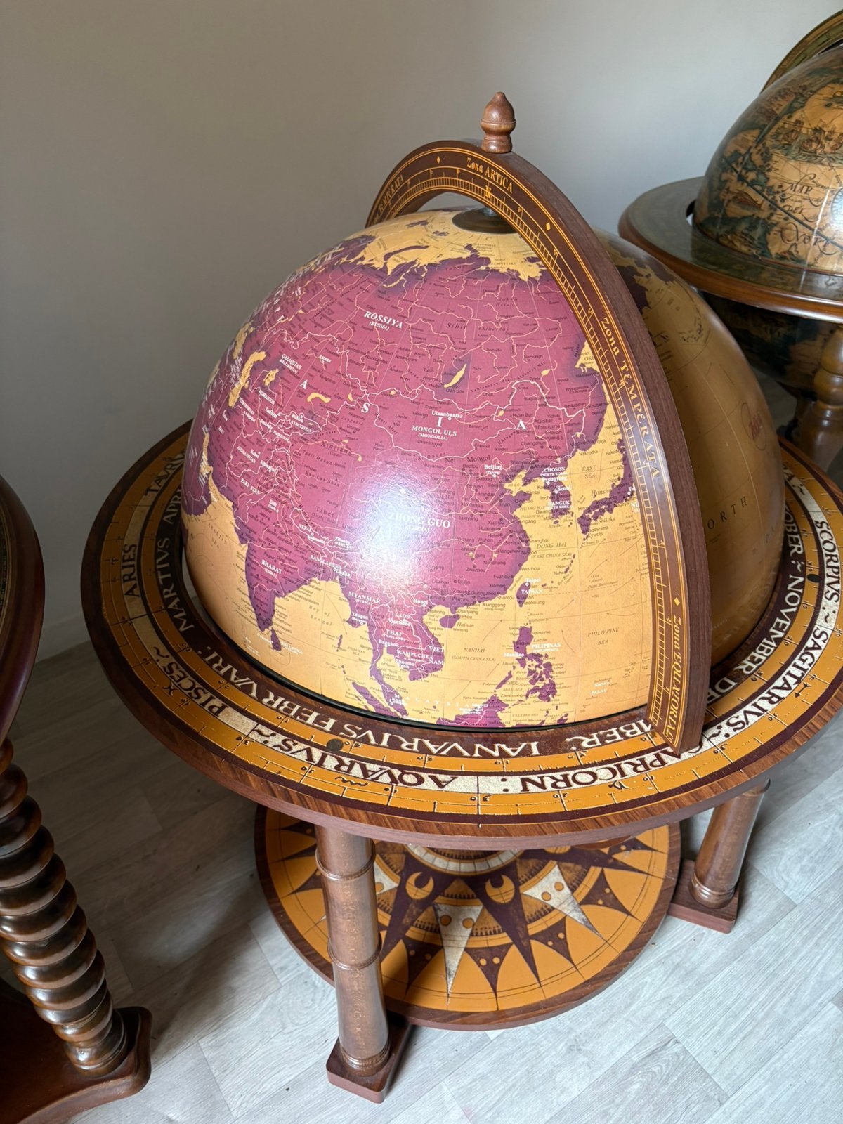 Zoffoli bar globe drank wereldbol barglobe globebar XXXL, Ophalen, Zo goed als nieuw
