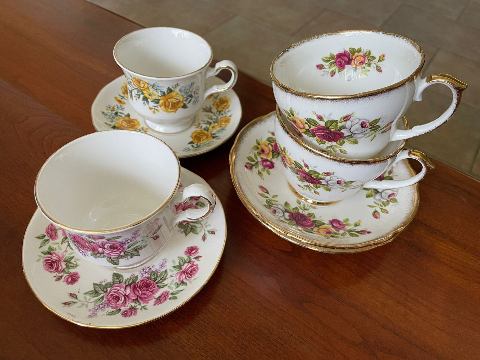 Bone China, England, Royal Vale, Queen Anne, English Garden, Ophalen