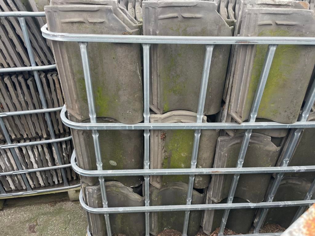 Ovh pannen blauw gemoord grote partij incl hulpstukken, Doe-het-zelf en Verbouw, Dakpannen en Dakbedekking, Ophalen, Gebruikt