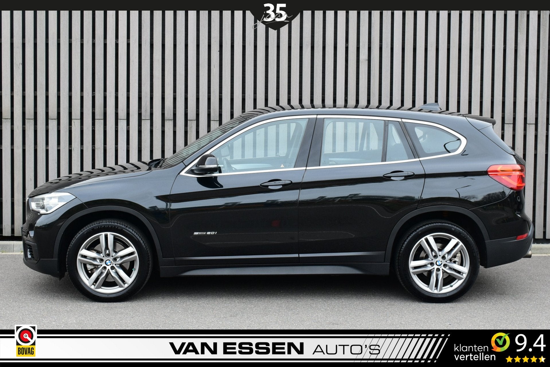 BMW X1 sDrive20i Essential Automaat Xenon Navigatie Cruise C, Auto's, 1998 cc, Euro 6, Zwart, Origineel Nederlands
