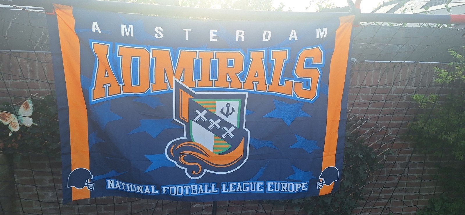 Amsterdam Admirals vlag American footbal (17526), ., Ophalen of Verzenden, Zo goed als nieuw, .