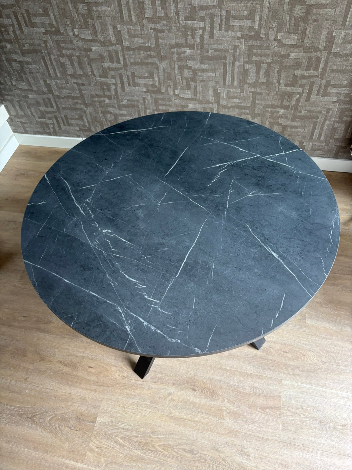 Ronde eettafel, Ophalen, Zo goed als nieuw, Rond, 100 tot 150 cm