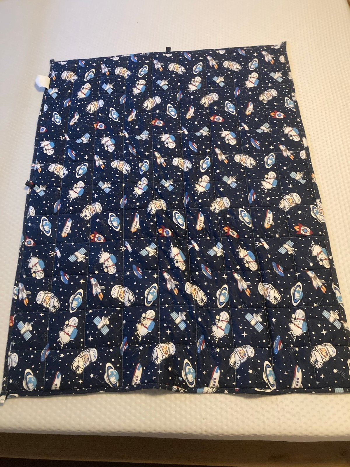 Ellas verzwaarde deken - Ruimte thema - 2.4kg, Zo goed als nieuw, Meerkleurig, Deken, Overige merken