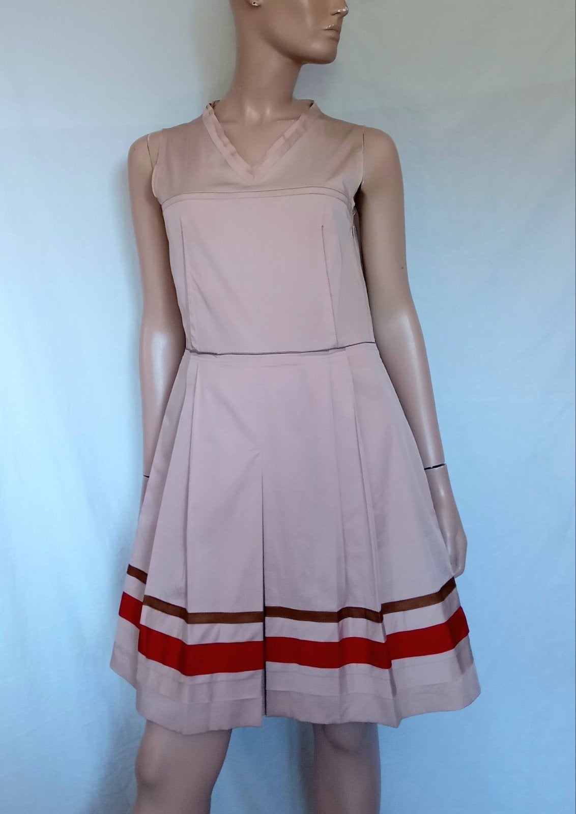 JIL SANDER Jurk , Maat 36, Ophalen of Verzenden, Zo goed als nieuw, Knielengte, Roze