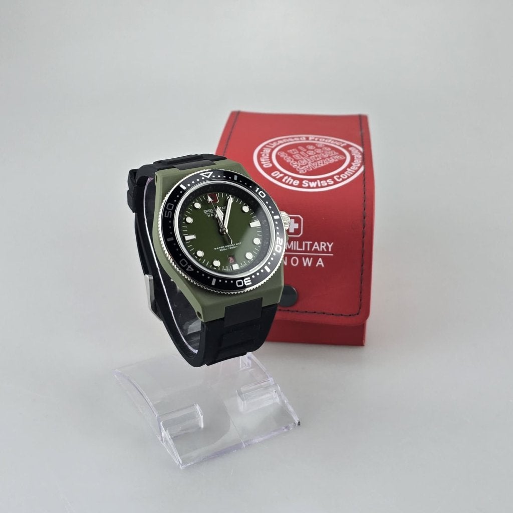 Swiss Military Hanowa GN00011 Herenhorloge Groen | ZGAN, Flex Ltd., Gebruikt, https://flex.com/contact-us, Nobelstraat 10, 5807 GA Oostrum LB, Limburg, Nederland