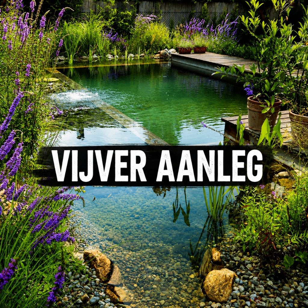 Vijver aanleg. Natuurvijver, vijveronderhoud, tuin planten, Verzenden, Nieuw