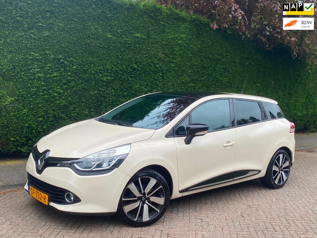 Renault Clio Estate 0.9 TCe AIRCO KOUD/GLAZENDAK/CAMERA/PDC!, Voorwielaandrijving, Stof, Zwart, Bruin