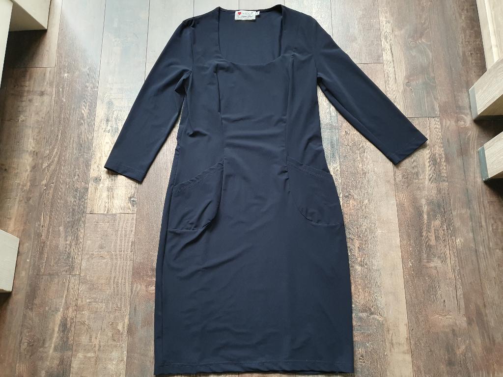 Helena Hart jurk, maat S., Blauw, Zo goed als nieuw, Knielengte, Maat 36 (S)