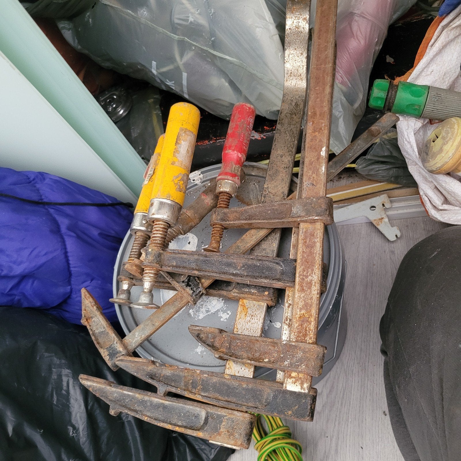Diverse klemmen en lijmtangen, Ophalen of Verzenden, Gebruikt, Klem, Overige merken