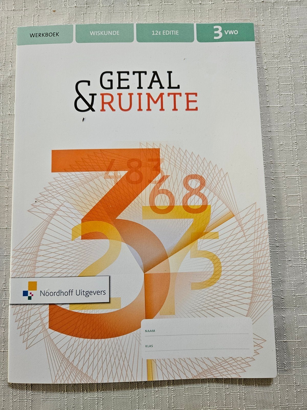 Gloednieuw Getal & Ruimte  Wolters Werkboek Wiskunde 3 VWO 1, Boeken, VWO, Wiskunde A, Nieuw, Ophalen of Verzenden
