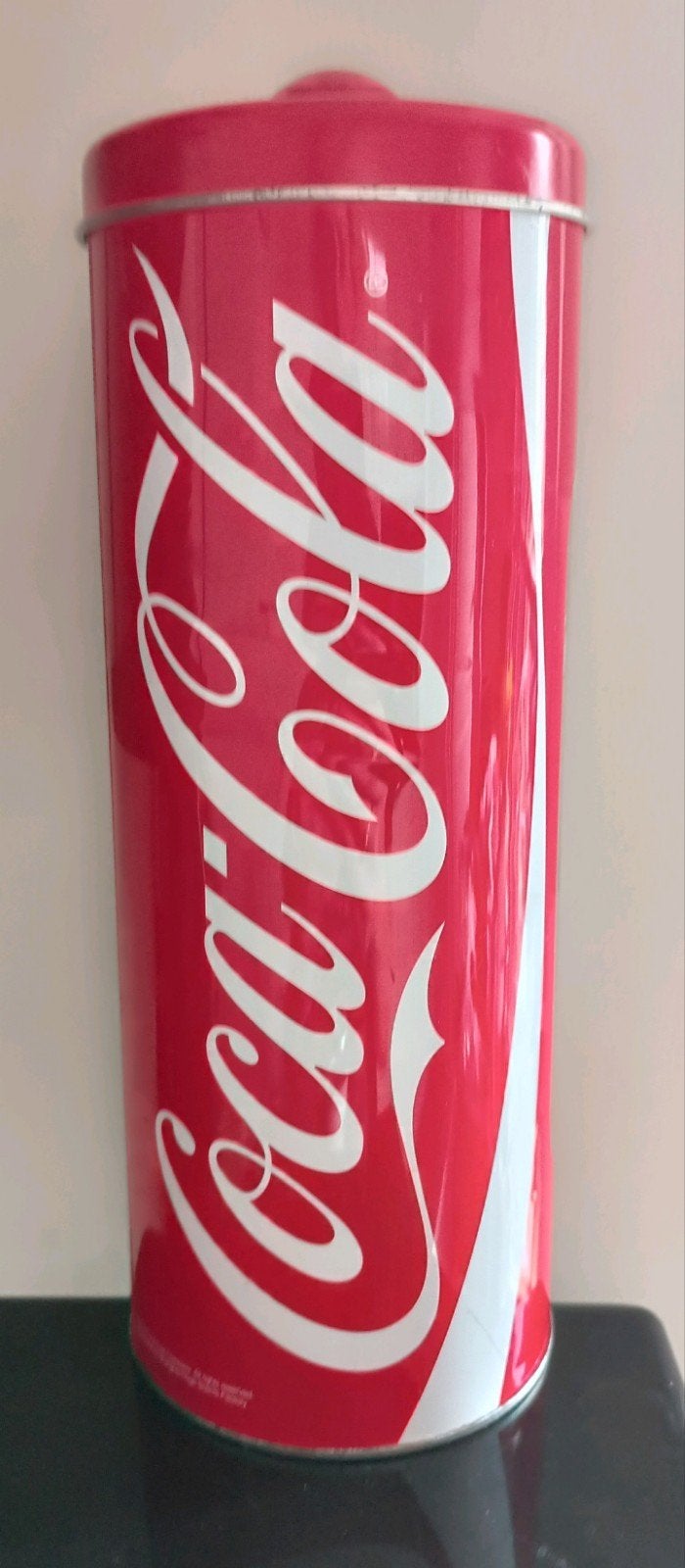 Vintage Coca-Cola Metalen Bewaarblik / Rietjeshouder – Retro, Ophalen of Verzenden, Gebruikt, Overige