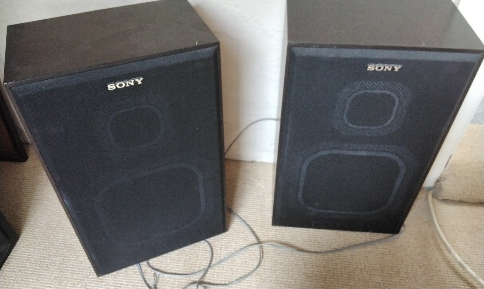 Sony Z-2000 Geluidsboxen - Vintage Speakers, Ophalen, Stereo speakers, Gebruikt, Inclusief kabels