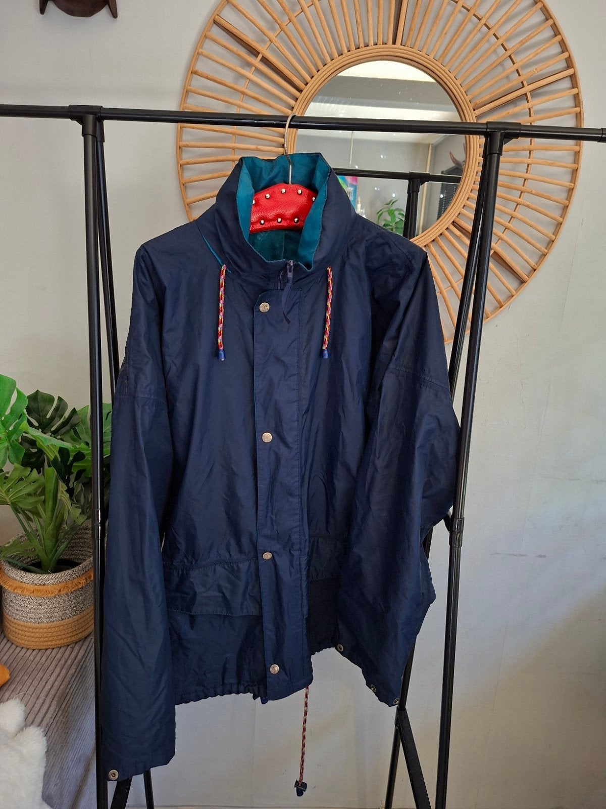 Helly Hansen jas, maat M, blauw, Helly Hansen, Ophalen of Verzenden, Gedragen, Maat 48/50 (M)