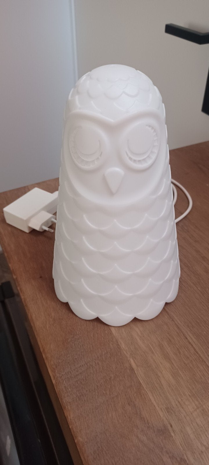 Nachtlampje Uil Ikea - Wit - Zo goed als nieuw, Wit, Overige merken, Kunststof, Overige fittingen