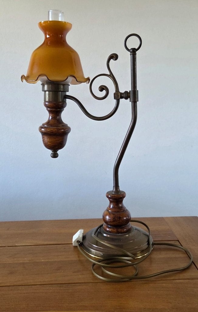 Vintage staande lamp, Huis en Inrichting, Ophalen, Gebruikt, Klassiek, E27 (groot)