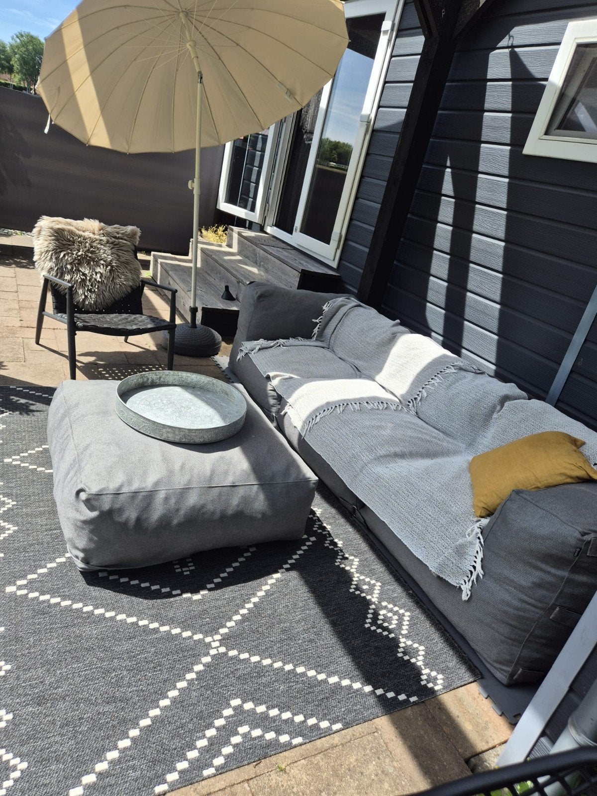 Modulaire weerbestendige loungeset - Mixi serie, Ophalen, Zo goed als nieuw, Aluminium