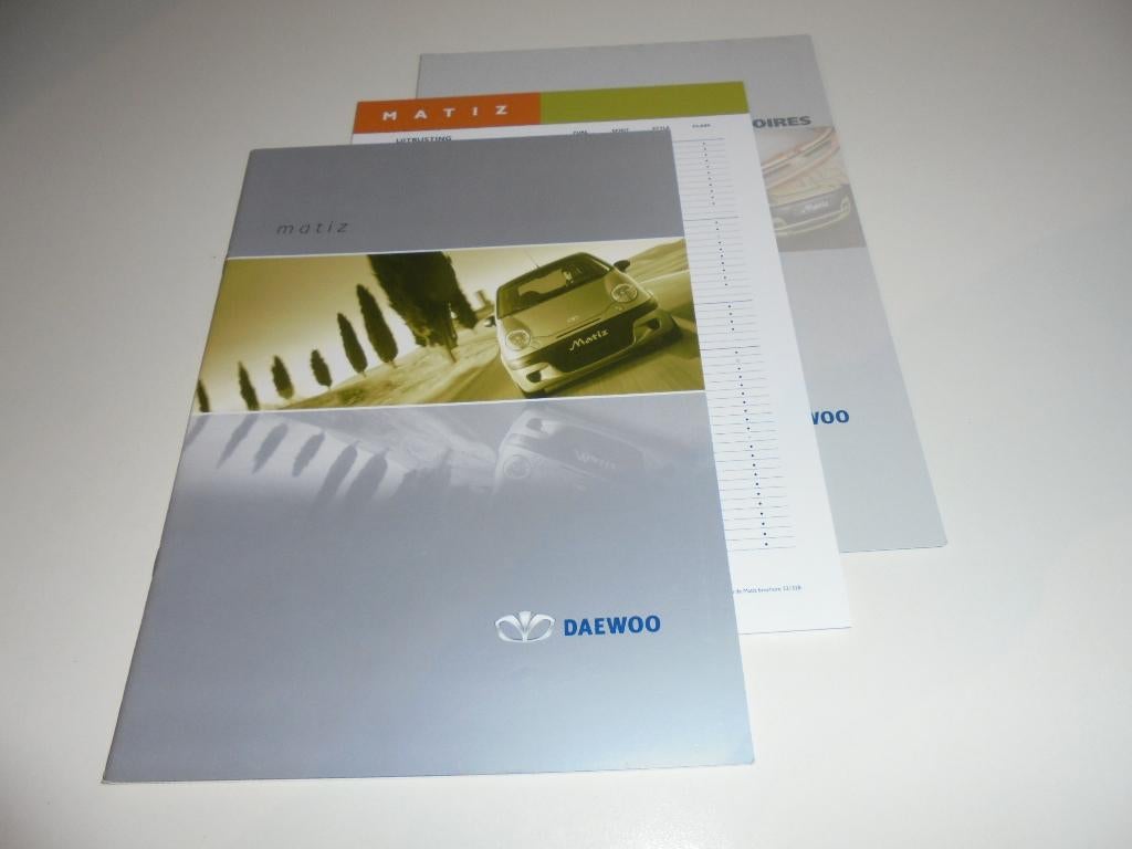 brochure Daewoo Matiz  2003, Ophalen of Verzenden, Nieuw, Overige merken