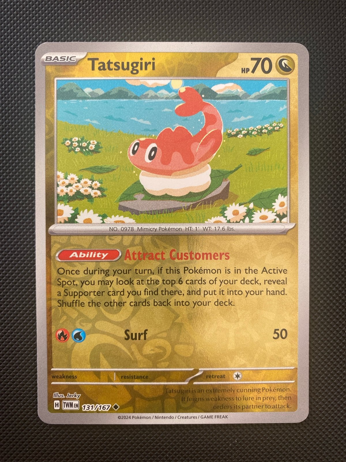 Tatsugiri 131/167 Reverse Holo Twilight Masquerade, Ophalen of Verzenden, Nieuw, Losse kaart, Foil