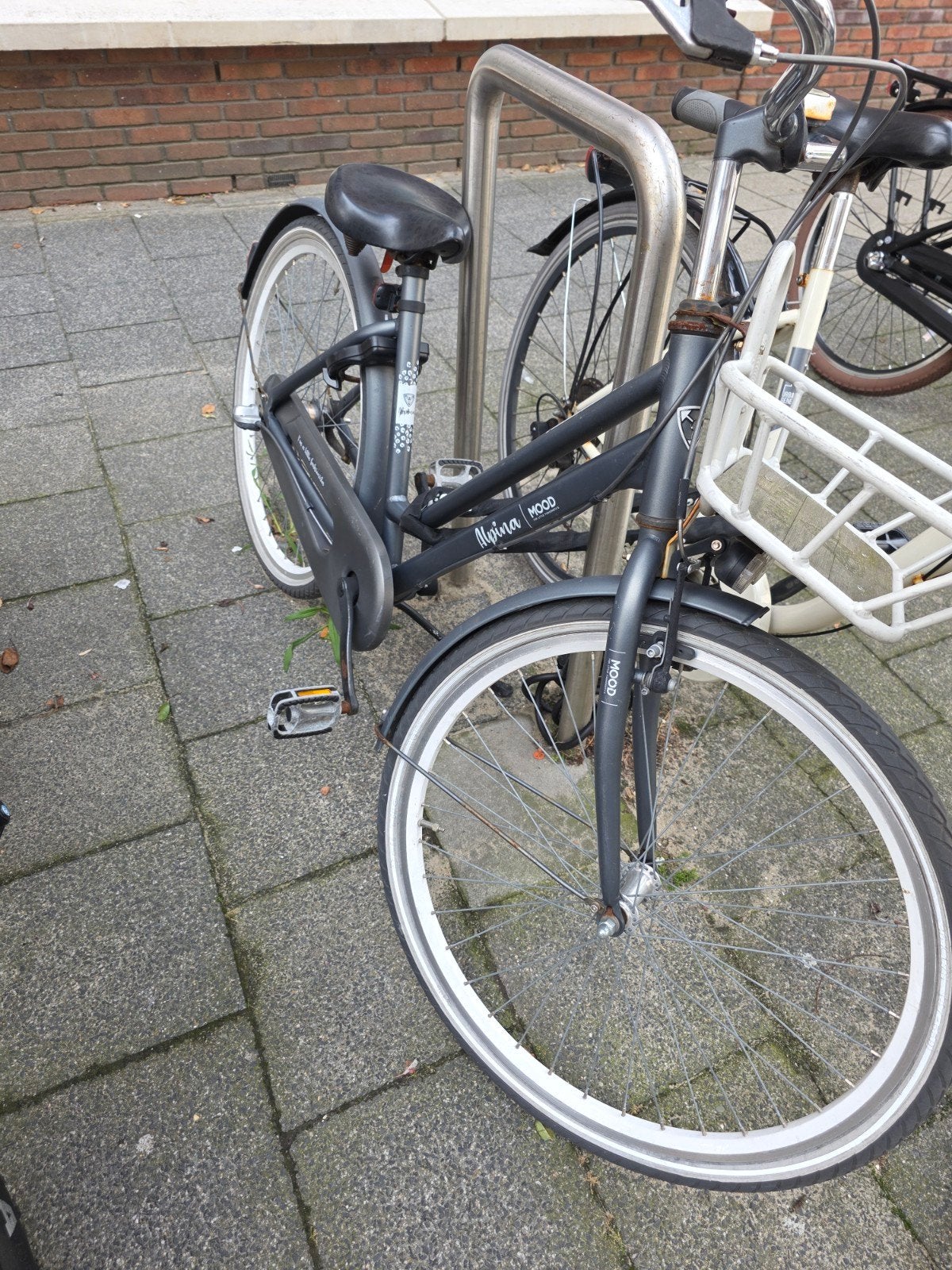 Alpina Mood kinderfiets - Grijs - 24 inch, Fietsen en Brommers, Terugtraprem, Ophalen of Verzenden, Alpina Mood, Gebruikt
