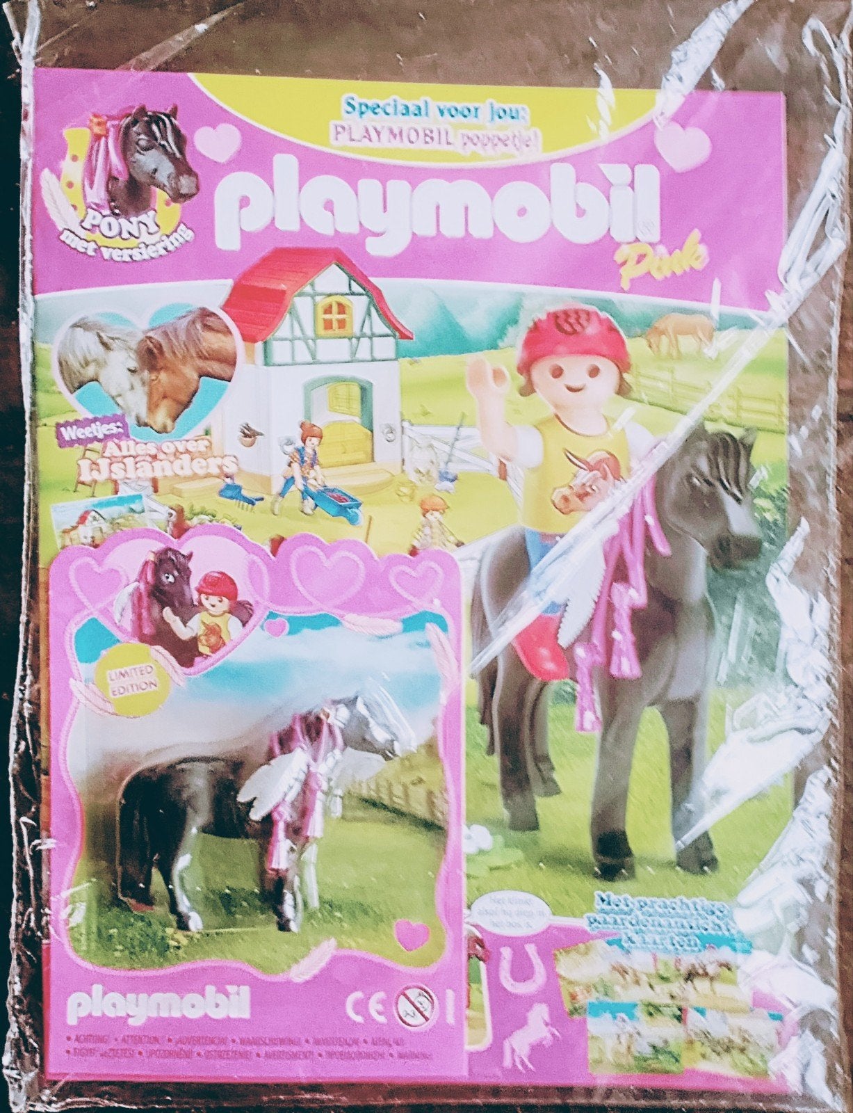 Playmobil Magazine Pink Met Pony Versiering, Ophalen of Verzenden, Zo goed als nieuw, Complete set