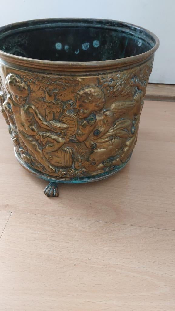 Te koop antiek engelen pot., Ophalen of Verzenden