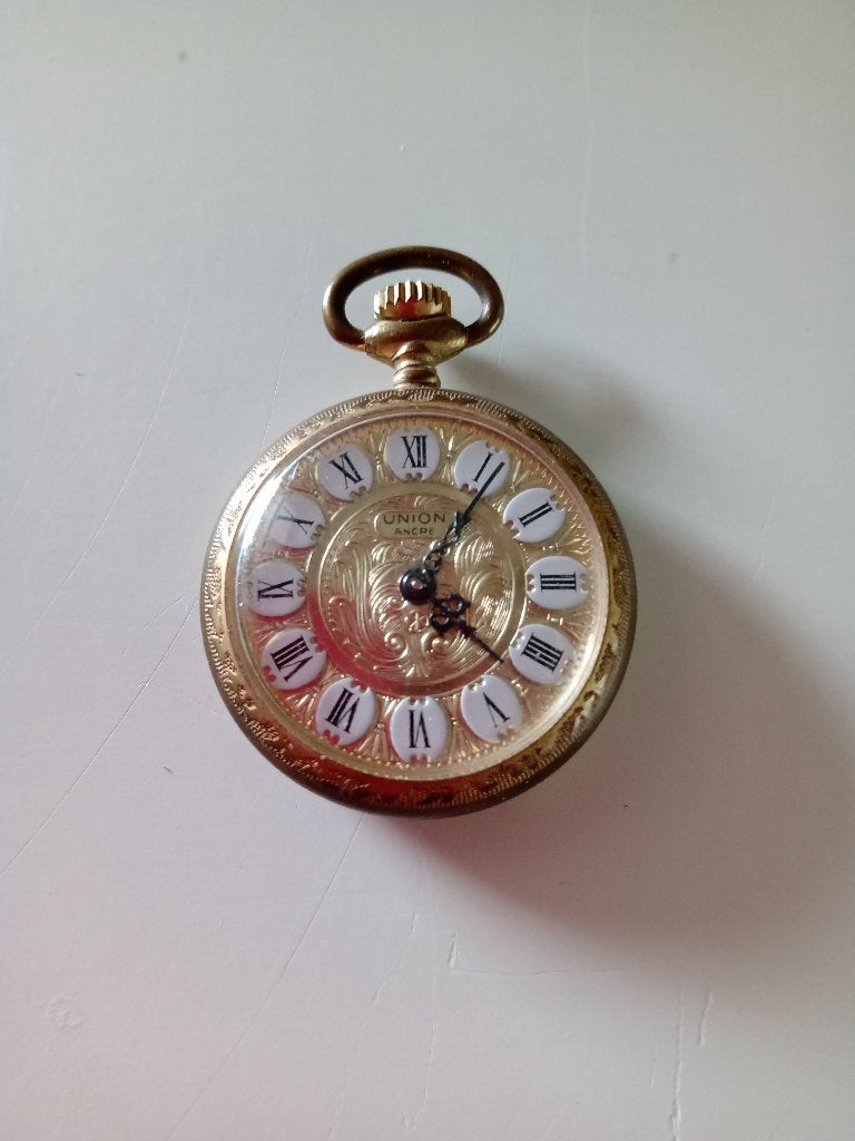 Een Mooi ZAKHORLOGE van Union Ancre, Overige merken, Overige materialen, Zakhorloge, Ophalen of Verzenden