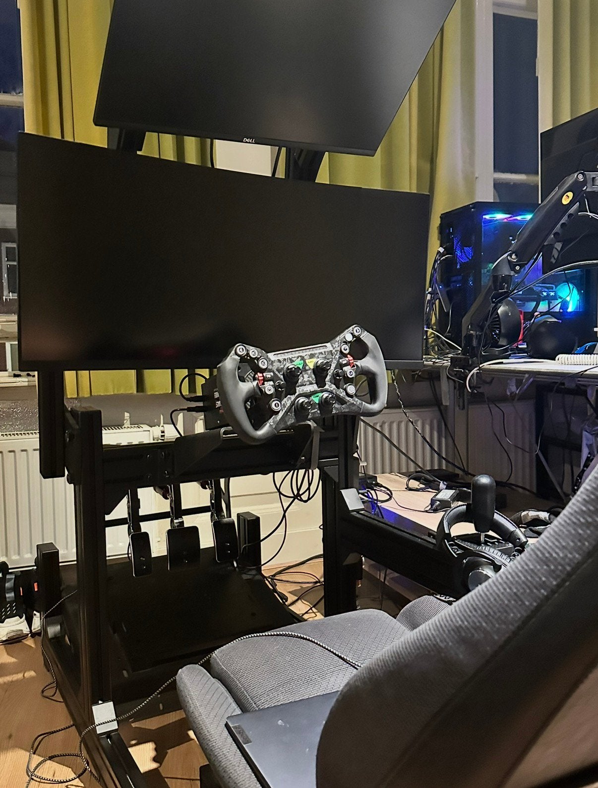 Simlab GT1 Evo + Simagic Alpha 15Nm + P1000i sim rig, Ophalen, Zo goed als nieuw, Simagic